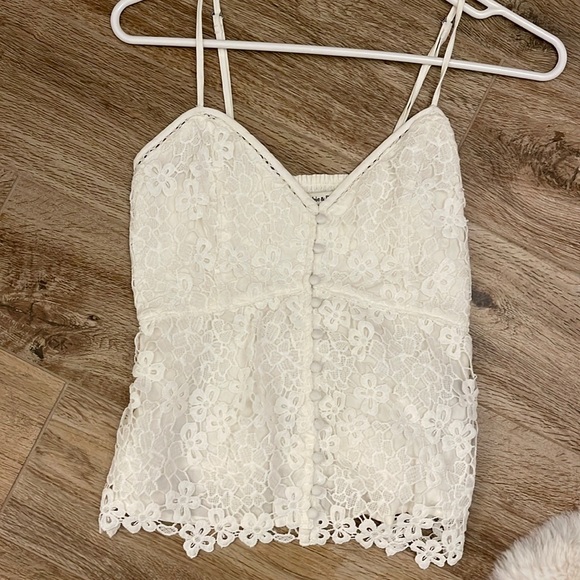 Abercrombie & Fitch Tops - Abercrombie Lace White Top